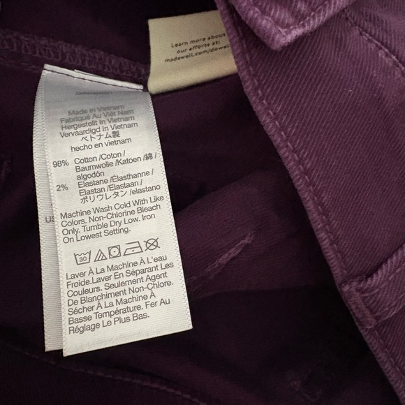 Madewell Deep Purple Women's Shorts 29 - Picture 8 of 10